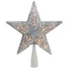 Northlight 8.5-in Silver Lighted Star Christmas Tree Topper -Northlight Sales Store 330933109 MainImage 001