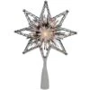 Northlight 8-in Silver And Grey Lighted Star Christmas Tree Topper -Northlight Sales Store 330933136 MainImage 001