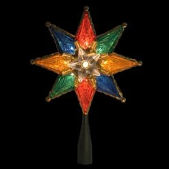Northlight 8-in Multicolour 8-Point Star Christmas Tree Topper -Northlight Sales Store 330933139 AlternateImage1