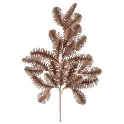 Northlight 20-in Rose Gold Pine Branch Artificial Christmas Spray