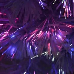 HomCom 2.5-ft Pre-Lit Full White Artificial Christmas Tree With Sparkling Multicoloured Fibre Optic Lights -Northlight Sales Store 330951157 AlternateImage3