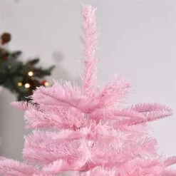 HomCom 4-ft Unlit Full Pink Artificial Christmas Tree With Automatic Opening -Northlight Sales Store 330951178 AlternateImage4