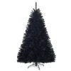 Costway 6-ft Black Artificial Halloween/Christmas Tree With Metal Stand