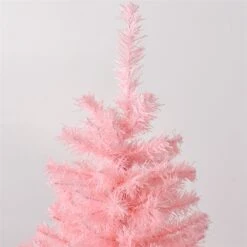 HomCom 6-ft Leg Base Full Rightside-Up Pink Artificial Christmas Tree -Northlight Sales Store 331003132 AlternateImage3