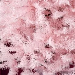 HomCom 6-ft Leg Base Full Rightside-Up Pink Artificial Christmas Tree -Northlight Sales Store 331003132 AlternateImage4