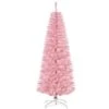 HomCom 6-ft Leg Base Full Rightside-Up Pink Artificial Christmas Tree 1 HomCom 6-ft Leg Base Full Rightside-Up Pink Artificial Christmas Tree -Northlight Sales Store 331003132 MainImage 001