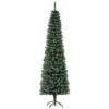 HomCom 6.5-ft Leg Base Slim Rightside-Up Green Artificial Christmas Tree -Northlight Sales Store 331003140 MainImage 001