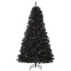 HomCom 7-ft Leg Base Full Rightside-Up Black Artificial Christmas Tree -Northlight Sales Store 331003142 MainImage 001