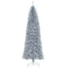 HomCom 7-ft Leg Base Slim Rightside-Up Silver Artificial Christmas Tree 2 HomCom 7-ft Leg Base Slim Rightside-Up Silver Artificial Christmas Tree -Northlight Sales Store 331003144 MainImage 001