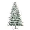 HomCom 7.5-ft Leg Base Full Rightside-Up Flocked Green Artificial Christmas Tree -Northlight Sales Store 331003175 MainImage 001