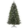 HomCom 7-ft Pine Tree Leg Base Full Rightside-Up Green Artificial Christmas Tree With Pinecones -Northlight Sales Store 331003178 MainImage 001