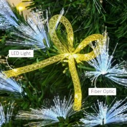 HomCom 6-ft Pre-Lit Leg Base Full Rightside-Up Green Artificial Christmas Tree With 210 White LED Lights -Northlight Sales Store 331003185 AlternateImage3