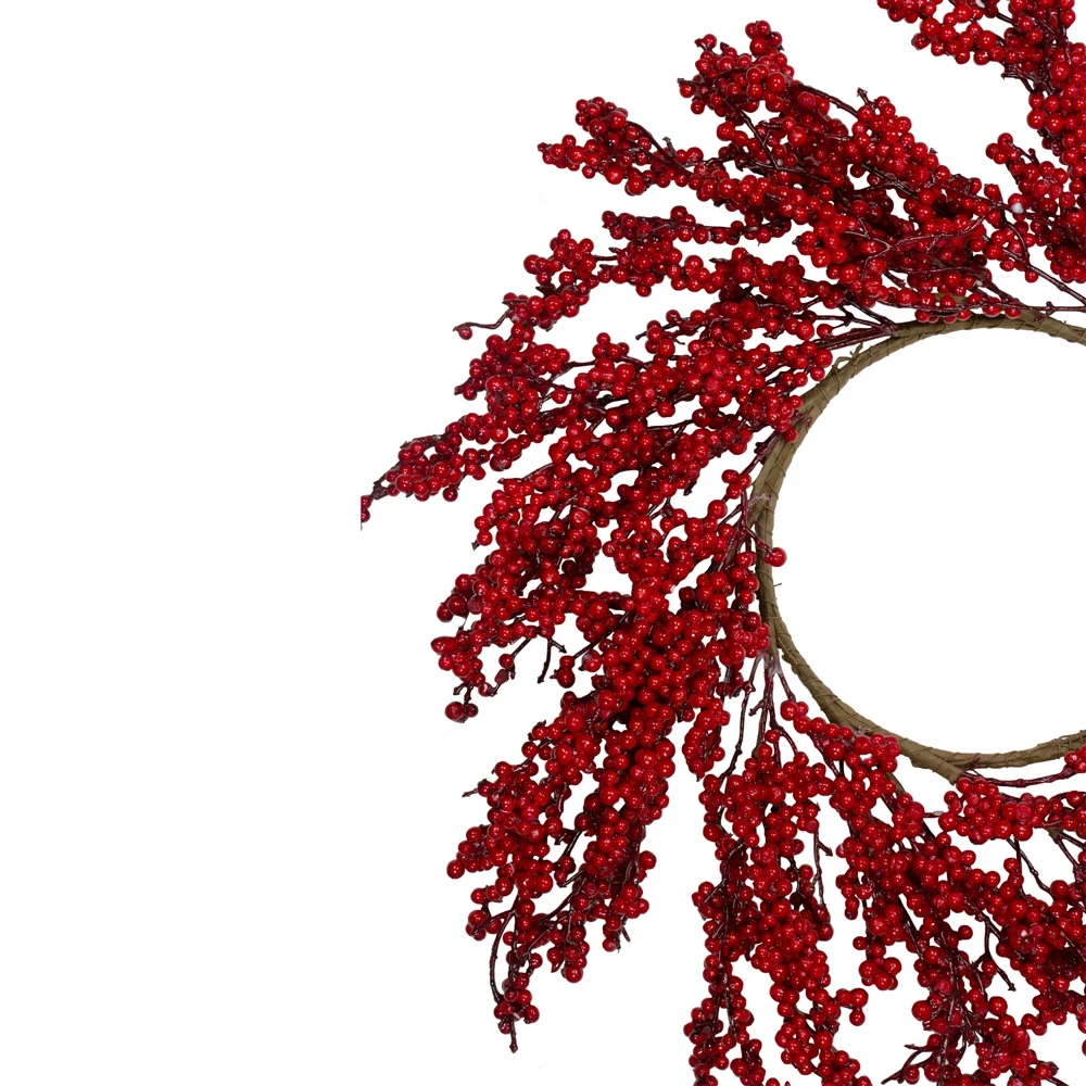 Northlight 28-in Red Berries Artificial Christmas Wreath 4 Northlight 28-in Red Berries Artificial Christmas Wreath - Image 2