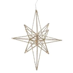 Northlight 12-in Gold Glittered Geometric Star Christmas Decoration