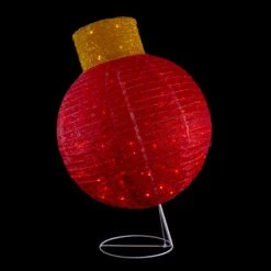 Northlight 38-in LED Lighted Twinkling Red Tinsel Ornament Outdoor Christmas Decoration -Northlight Sales Store 331054264 AlternateImage2