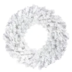 Northlight 30-in Northlight White Canadian Pine Artificial Christmas Wreath