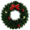 Northlight 17-in Green Tinsel Artificial Christmas Wreath With A Bow
