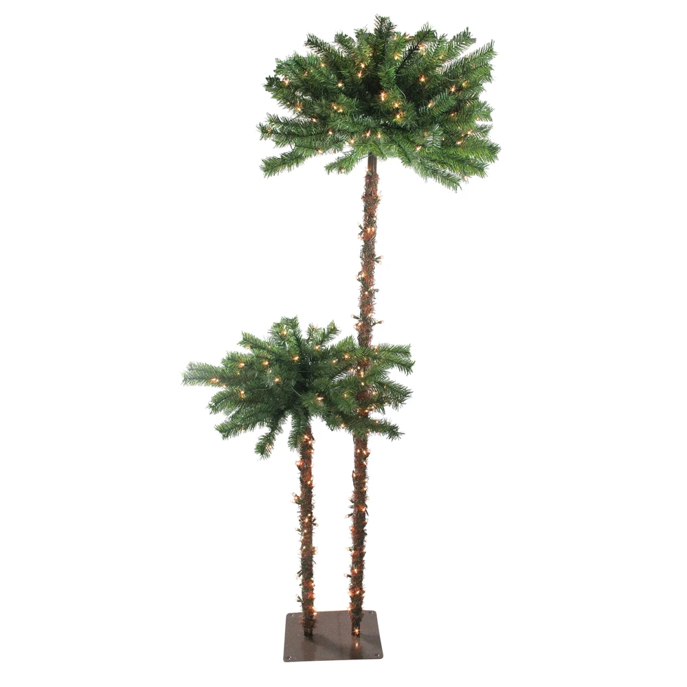 Northlight 6-ft Pre-Lit Tropical Palm Tree Artificial Christmas Tree - Clear Lights 3 Northlight 6-ft Pre-Lit Tropical Palm Tree Artificial Christmas Tree - Clear Lights