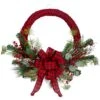 Northlight Red And Black Buffalo Plaid And Berry Christmas Wreath -Northlight Sales Store 331054325 MainImage 001