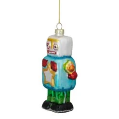 Northlight 4.75-in Multicoloured Glass Robot Christmas Ornament -Northlight Sales Store 331054342 AlternateImage2