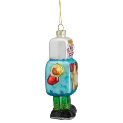 Northlight 4.75-in Multicoloured Glass Robot Christmas Ornament -Northlight Sales Store 331054342 AlternateImage3