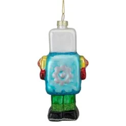 Northlight 4.75-in Multicoloured Glass Robot Christmas Ornament -Northlight Sales Store 331054342 AlternateImage4