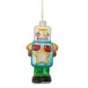 Northlight 4.75-in Multicoloured Glass Robot Christmas Ornament