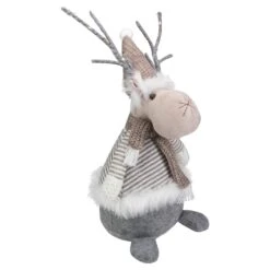 Northlight 18-in LED Lighted Brown And Grey Knit Reindeer Christmas Figure -Northlight Sales Store 331054349 AlternateImage2