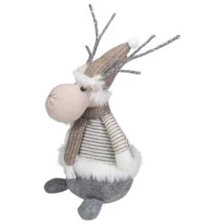 Northlight 18-in LED Lighted Brown And Grey Knit Reindeer Christmas Figure -Northlight Sales Store 331054349 AlternateImage3
