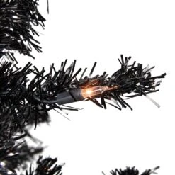 Northlight 6-ft Pre-Lit Black Artificial Tinsel Christmas Tree Clear Lights -Northlight Sales Store 331054369 AlternateImage2