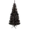 Northlight 6-ft Pre-Lit Black Artificial Tinsel Christmas Tree Clear Lights -Northlight Sales Store 331054369 MainImage 001