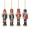 Northlight 5-in Red And Green Christmas Nutcracker Ornaments - Set Of 4
