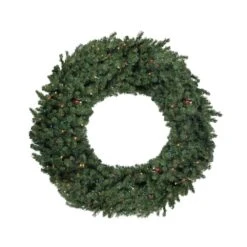 Northlight 6-ft Pre-Lit Commercial Canadian Pine Artificial Christmas Wreath