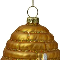 Northlight 3.5-in Gold Holiday Collections Glass Beehive Christmas Ornament 9 Northlight 3.5-in Gold Holiday Collections Glass Beehive Christmas Ornament -Northlight Sales Store 331054428 AlternateImage3