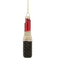 Northlight 4.5-in Red Lipstick Glass Christmas Ornament -Northlight Sales Store 331054437 AlternateImage3