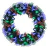 Northlight 24-in Fibre Optic Pine Christmas Wreath