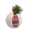 Northlight 8-in Faux Fur And Nordic Print Christmas Ball Ornament -Northlight Sales Store 331054483 MainImage 001