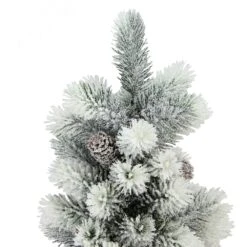 Northlight 19-in Potted Slim Flocked Mini Pine Christmas Tree In Burlap Base 7 Northlight 19-in Potted Slim Flocked Mini Pine Christmas Tree In Burlap Base -Northlight Sales Store 331054492 AlternateImage1