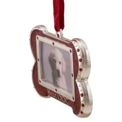 Northlight 3-in Red And Silver-Plated Best Dog Bone Christmas Ornament -Northlight Sales Store 331054508 AlternateImage2