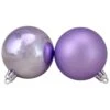 Northlight 60-Piece Amethyst Purple Shatterproof 2-Finish Christmas Ball Ornaments -Northlight Sales Store 331054521 MainImage 001
