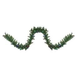 Northlight 9-ft X 10-in Pre-Lit LED Northern Pine Artificial Christmas Garland