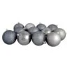 Northlight 4-in Grey Shatterproof 4-Finish Christmas Ball Ornaments - 12-Piece 1 Northlight 4-in Grey Shatterproof 4-Finish Christmas Ball Ornaments - 12-Piece -Northlight Sales Store 331054562 MainImage 001 l