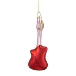 Northlight 5.25-in Red And Silver Glass Bass Guitar Christmas Ornament -Northlight Sales Store 331054580 AlternateImage4