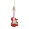 Northlight 5.25-in Red And Silver Glass Bass Guitar Christmas Ornament 1 Northlight 5.25-in Red And Silver Glass Bass Guitar Christmas Ornament -Northlight Sales Store 331054580 MainImage 001