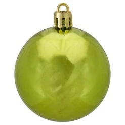 Northlight 60-Piece Kiwi Green Shatterproof Shiny Christmas Ball Ornaments -Northlight Sales Store 331054611 AlternateImage2