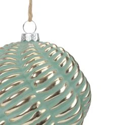Northlight 4-in Green And Gold Glass Ball Christmas Ornament -Northlight Sales Store 331054613 AlternateImage2