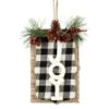Northlight 4.75-in Black And White Buffalo Plaid 'Joy' Christmas Ornament -Northlight Sales Store 331054618 MainImage 001 l