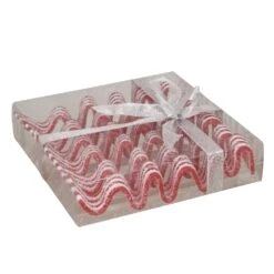 Northlight 5.75-in Red And White Sugar Coated Ribbon Candy Christmas Ornaments - 6-Piece -Northlight Sales Store 331054620 AlternateImage2