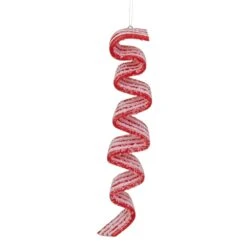 Northlight 5.75-in Red And White Sugar Coated Ribbon Candy Christmas Ornaments - 6-Piece -Northlight Sales Store 331054620 AlternateImage3
