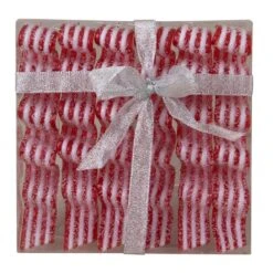 Northlight 5.75-in Red And White Sugar Coated Ribbon Candy Christmas Ornaments - 6-Piece -Northlight Sales Store 331054620 AlternateImage4
